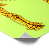 Mehrfarbige Mammoth-Skelette Poster (Ecke)