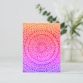 Mehrfarbige Mandala-Originalkunst  Postkarte (Stehend Vorderseite)