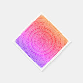 Mehrfarbige Mandala-Originalkunst Serviette (Ecke)