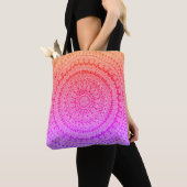 Mehrfarbige Mandala-Originalkunst  Tasche (Von Nahem)