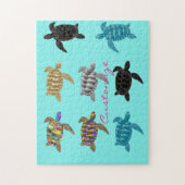 Mehrfarbige Meeresschildkröten Thunder_Cove Puzzle (Vertikal)