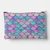 Mehrfarbige Mermaid-Skalen, niedliche, kundenspezi Zubehörtasche (Rückseite)