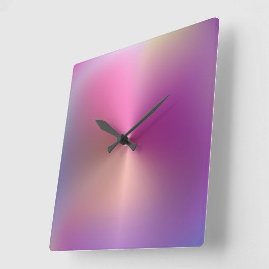 Mehrfarbige Metallschalenuhr Quadratische Wanduhr (Winkel)