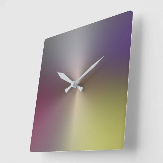 Mehrfarbige Metallschalenuhr Quadratische Wanduhr (Winkel)
