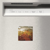 mehrfarbige Mineralvorkommen in Gelbstein Magnet (In Situ (Geschirrspüler))