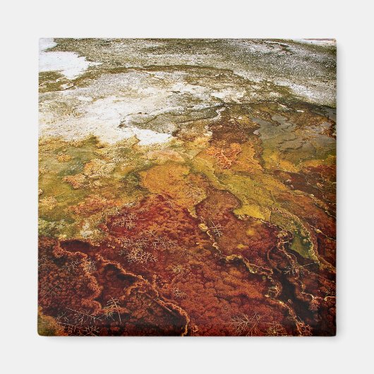 mehrfarbige Mineralvorkommen in Gelbstein Magnet (Vorne)