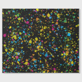 Mehrfarbige Mini-Paint-Spritzer Confetti Blast Geschenkpapier (Flach)