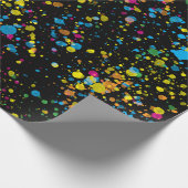 Mehrfarbige Mini-Paint-Spritzer Confetti Blast Geschenkpapier (Ecke)