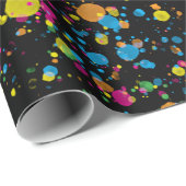 Mehrfarbige Mini-Paint-Spritzer Confetti Blast Geschenkpapier (Rolleneckpunkt)