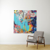 Mehrfarbige Mixed-Media-Kunst Wandteppich (Beispiel)