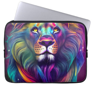 Mehrfarbige moderne digitale Kunst majestätischer  Laptopschutzhülle