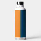 Mehrfarbige moderne Streifen mit Namen Trinkflasche (Rechts)