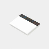 Mehrfarbige moderne strukturierte post-it klebezettel (angewinkelt)