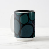 mehrfarbige, moderne, texturierte Tasse (Vorderseite Links)