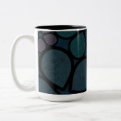 mehrfarbige, moderne, texturierte Tasse (Links)