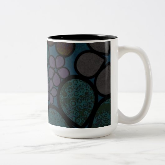mehrfarbige, moderne, texturierte Tasse (Rechts)
