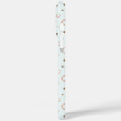 Mehrfarbige Musterkreise leuchten grüne, kundenspe Case-Mate iPhone Hülle (Rückseite / Links)