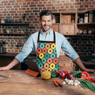 Mehrfarbige Ogee-Muster Schürze