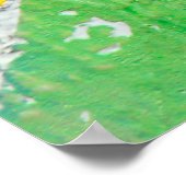 Mehrfarbige Ölfarbe Textur. Abstrakte Kunststütze Poster (Ecke)