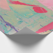 Mehrfarbige Ölfarbe Textur. Abstrakter Kunstgriff Geschenkpapier (Ecke)