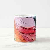 Mehrfarbige Ölfarbe Textur. Abstrakter Kunstgriff Kaffeetasse (Mittel)