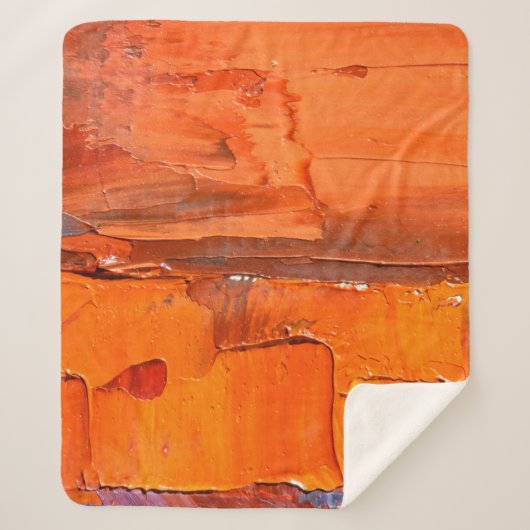 Mehrfarbige Ölfarbe Textur. Abstrakter Kunstgriff Sherpadecke (Vorderseite)