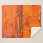 Mehrfarbige Ölfarbe Textur. Abstrakter Kunstgriff Sherpadecke (Vorderseite (Horizontal))