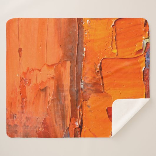 Mehrfarbige Ölfarbe Textur. Abstrakter Kunstgriff Sherpadecke (Vorderseite (Horizontal))