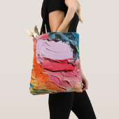 Mehrfarbige Ölfarbe Textur. Abstrakter Kunstgriff Tasche (Von Nahem)