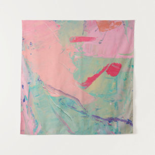 Mehrfarbige Ölfarbe Textur. Abstrakter Kunstgriff Wandteppich