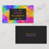 mehrfarbige Ölfarbe Visitenkarte (Vorne/Hinten)