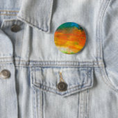 mehrfarbige Orange- und grüne Abstrakte Acrylfarbe Button (Beispiel)