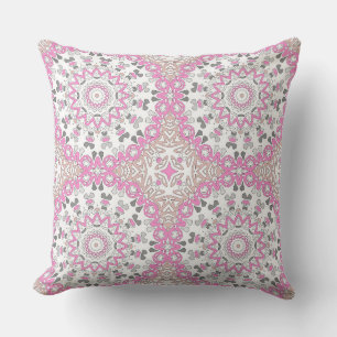Mehrfarbige Ornament-Mandala-Kaleidoskop Kissen