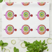 mehrfarbige Ornamente Küchentücher (Gefaltet)