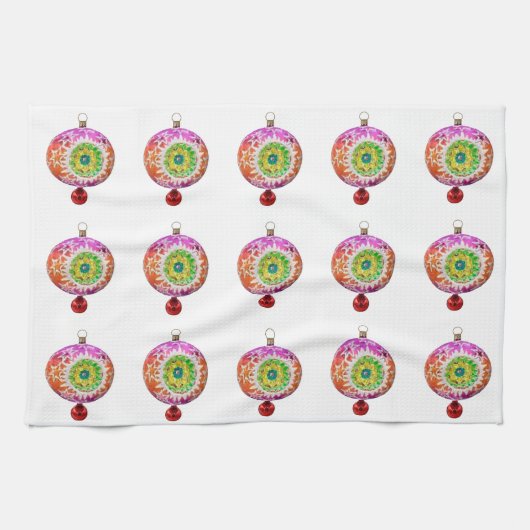 mehrfarbige Ornamente Küchentücher (Horizontal)