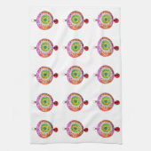 mehrfarbige Ornamente Küchentücher (Vertikal)