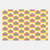 Mehrfarbige Ostereier Geschenkpapier Set (Vorderseite 3)