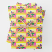 Mehrfarbige Ostereier Geschenkpapier Set (Beispiel)