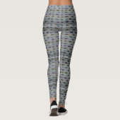 mehrfarbige Oval-Punkte Leggings (Rückseite)