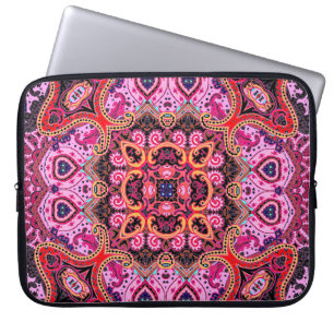 Mehrfarbige Paisley, Schal-Druckmuster Laptopschutzhülle