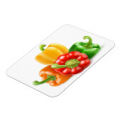 mehrfarbige Paprikaschoten Magnet (Linke Seite)