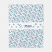 mehrfarbige Pastel Patchwork Daisy Fleecedecke (Vorderseite)