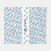 mehrfarbige Pastel Patchwork Daisy Fleecedecke (Vorderseite (Horizontal))