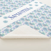 mehrfarbige Pastel Patchwork Daisy Sherpadecke (3/4)