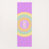 Mehrfarbige Pastellkreise Yogamatte (Rückseite)