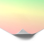 Mehrfarbige Pastellmuster Poster (Ecke)