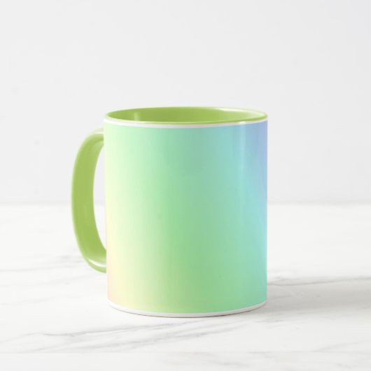 Mehrfarbige Pastellmuster Tasse (Vorderseite Links)