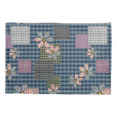 Mehrfarbige Patchwork-Retro-Muster im rustikalen S Kissenbezug (Rückseite)