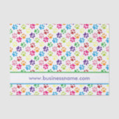 mehrfarbige Paw-Prints Seidenpapier (Vorderseite)