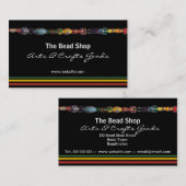 Mehrfarbige Perlen-Perlen-Geschäfts-Visitenkarte Visitenkarte (Vorne/Hinten)